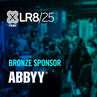 ABBYY is a Proud NUIX XLR8/25 Bronze Sponspor - See you there!